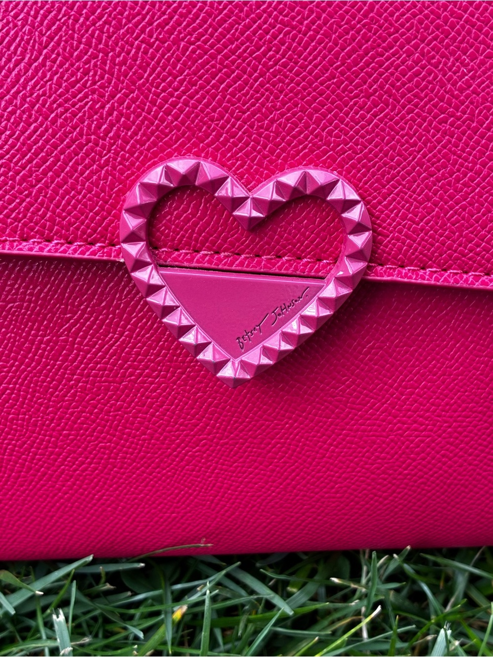 Betsey Johnson Hot Pink Floral Tote - Picture 7 of 15